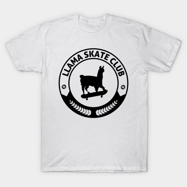 Llama Skate Club T-Shirt by UNDERGROUNDROOTS